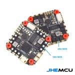 Hot Sales JHEMCU GHF745AIO MPU6000 F745 Flight Controller BLHELI32 G071 40A / 50A 4in1 ESC 25.5X25.5mm 3-6S for Drones